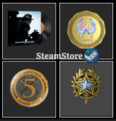 CS2 Prime+Last Online 4 year ago+NO VAC+(2020 Service Medal+Global Offensive Badge + 5Y )+293 hours #
