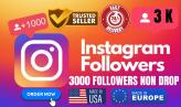 +3000 Instagram followers FAST DELIVERY! Instagram - Super Fast Delivery