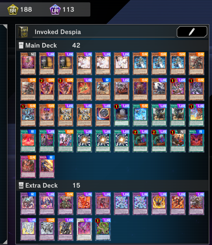 AC159-Lv21-12 Deck (Tearlament-Branded Bystial-Swordsoul-Stun-Cyberdark-Etc)-13 Royale Finish-Gems 1890-CP UR-113-1st and 2nd An