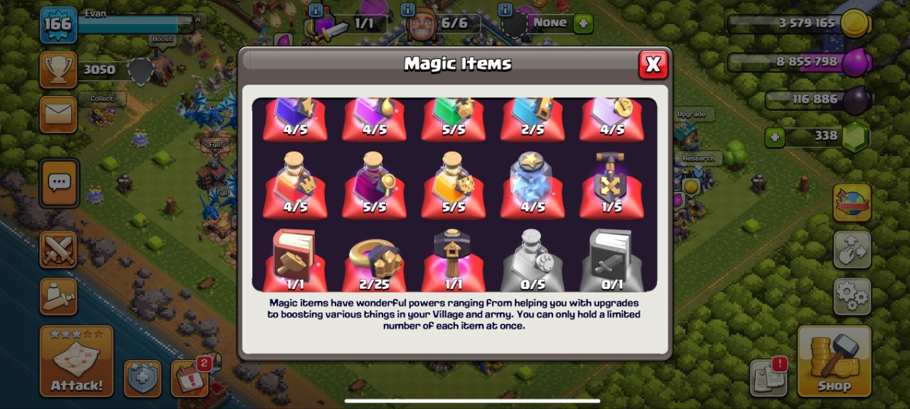 S70[Town Hall 13][584 League Medals][1 Golden Ticket Season][5 Hero Skins][6 Builders][Magical Potions and Books][Fully Guaranteed ]CheckAccount