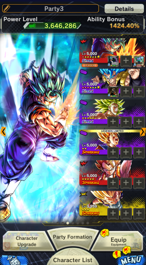 IOS + Android - 4 UL (gogeta BLUE 10 étoiles + vegito Blue 8 étoiles + broly) - (instinct Goku + ss God Goku + Gohan + Vegeta + jiren) - bon équipement de héros - dr295