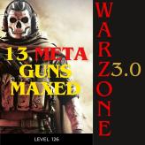Steam+Activision] |Warzone 3.0||13 META GUNS MAXED+Level 128 |Ready For Rank|Full Access|