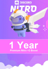 Discord Nitro BOOST for 1 YEAR | 2 Server Boost | (Gift Link )