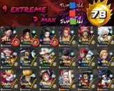 IOS+Android-Hyber Boot 78-9 Ex(Shanks+Luffy Gear 5+Roger new+Kaido+Zoro+Kid/Law+Roger+Yamato+Oden)-Good Medal-SP 166%-Good BF