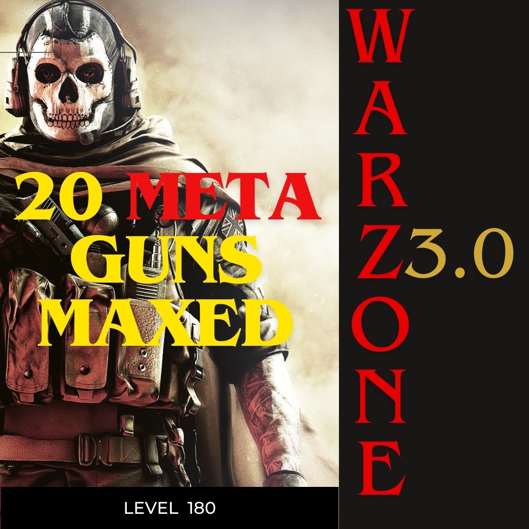 Steam+Activision] |Warzone 3.0||20 META GUNS MAXED+Level 180 |Ready For Rank|Full Access|