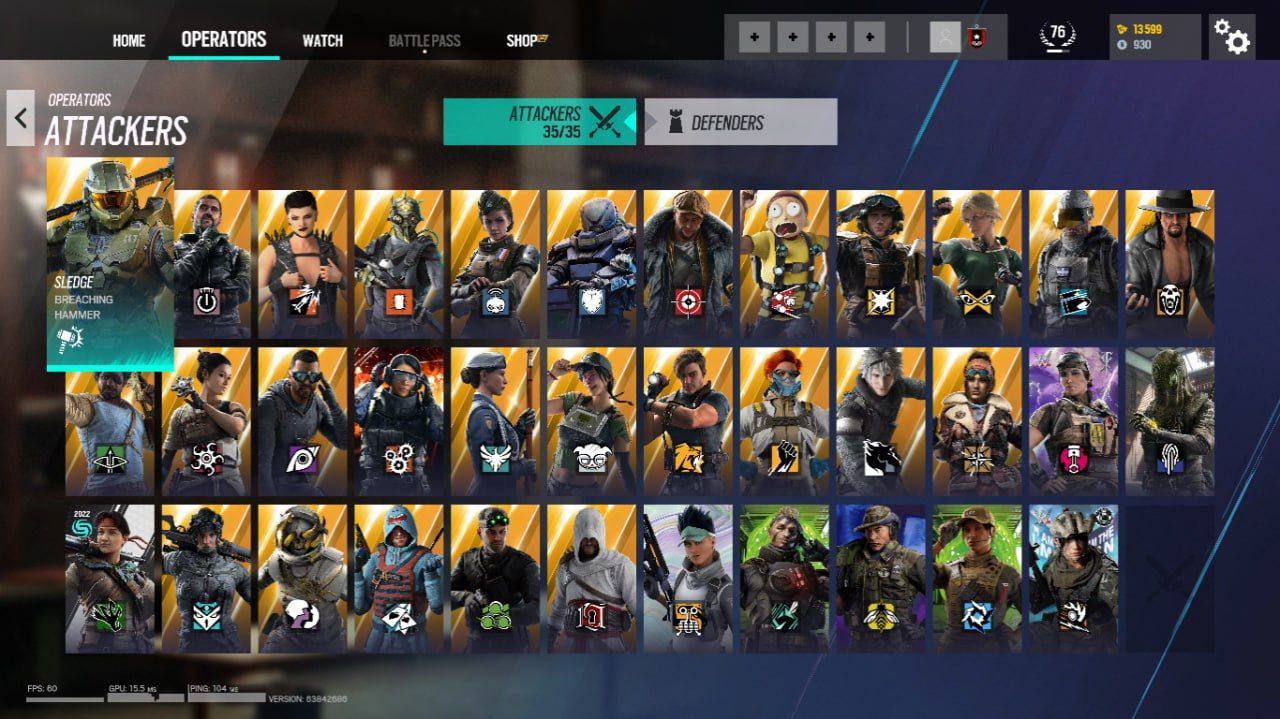 R6S ACCOUNT, LVL 70, NOT RANK, FULL ELITES SKINS & A LOT OF SKINS, IN SANE ACCOUNT FOR MAIN , Spend 140 CR , 40K Still on Account