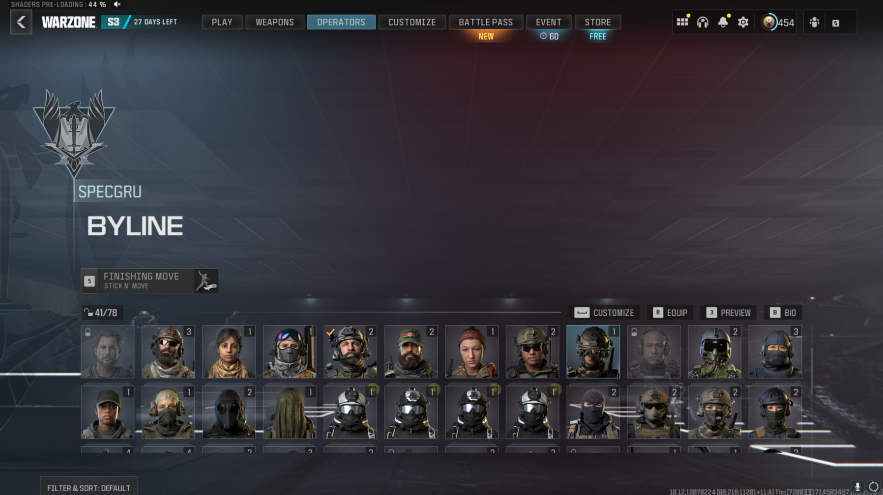 Warzone acc lvl 454/Interstellar camo+1 bundle and many more/Full access.