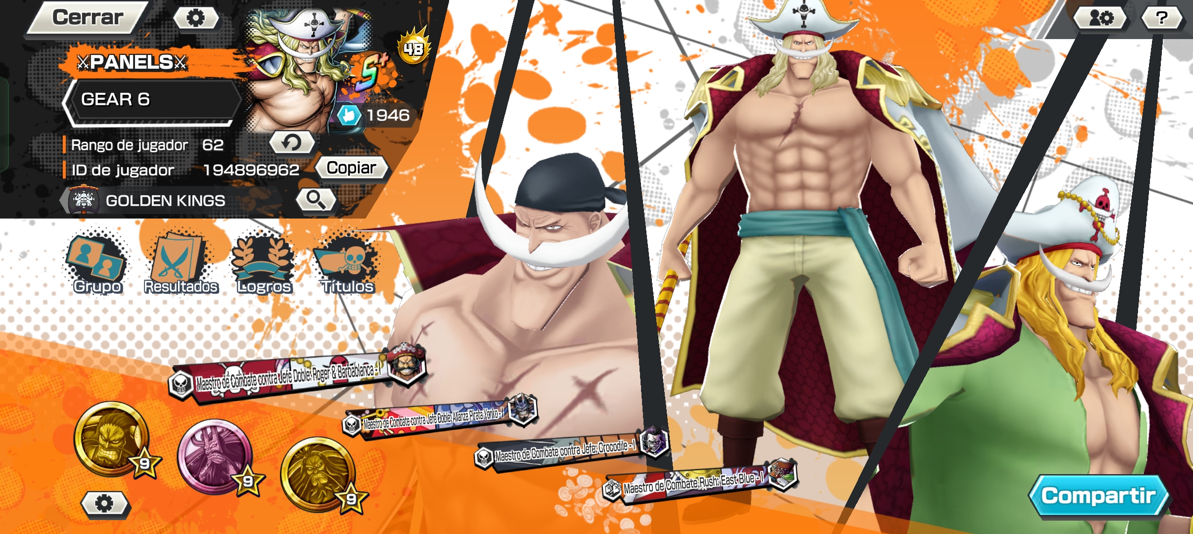 IOS+Android/Boot 48/8 Ex- 6Ex MAX Meta-(Shanks Film Red+Kid  Law+Whitebeard+Roger+Luffy+BigMomV2+KaidoV2+Kaido)-Support 163% + Really  nice medals - iGV