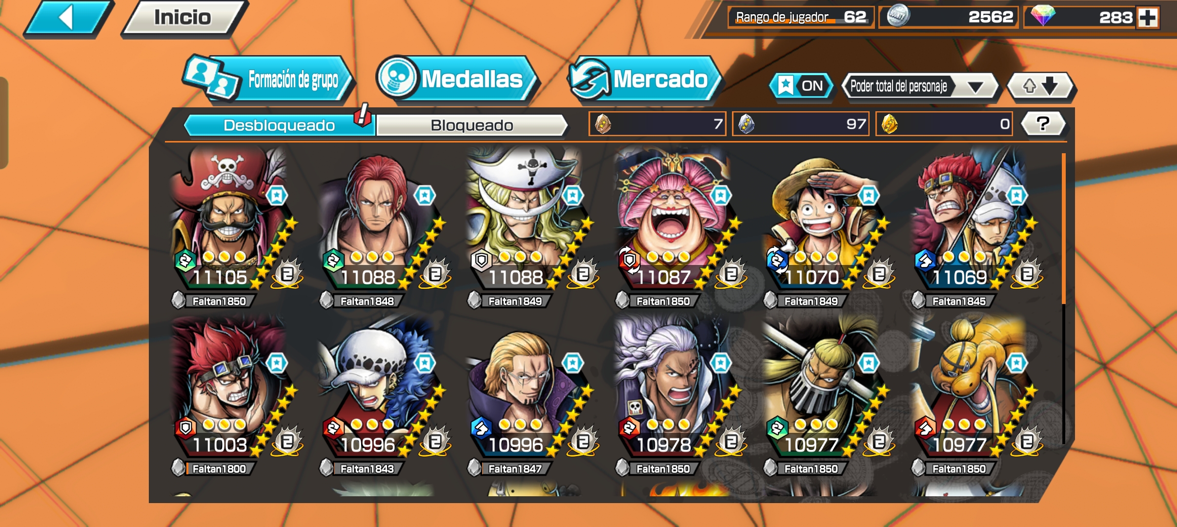 IOS+Android/Boot 48/8 Ex- 6Ex MAX Meta-(Shanks Film Red+Kid  Law+Whitebeard+Roger+Luffy+BigMomV2+KaidoV2+Kaido)-Support 163% + Really  nice medals - iGV