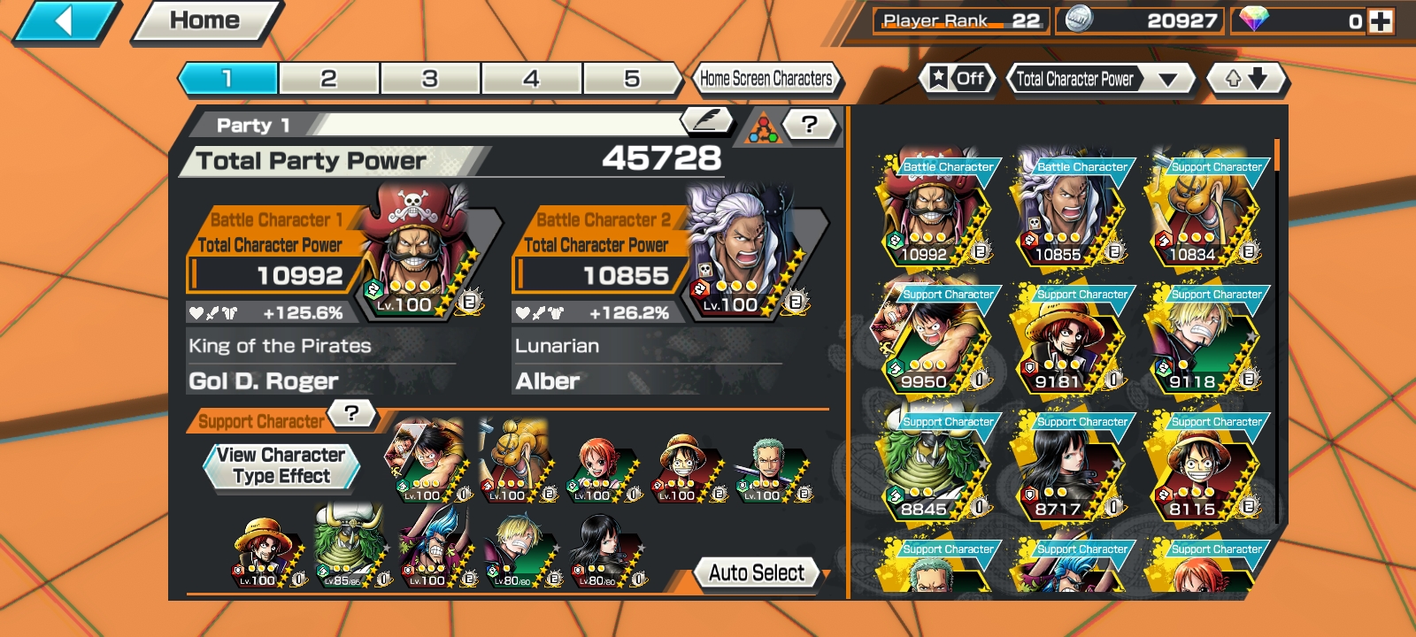 IOS+Android-Roger Ex Max-Good BF King Alber max+Queen Max+Sanji+Oden v2+Marco+Rayleigh v2-Good Medal-SP 126%-HP804