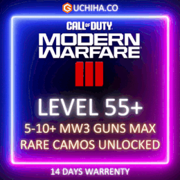 【 WZ3 | MW3】lvl 55+ [7 GUNS MAX] [7 RARE CAMOS] Activision Steam Phone Verified Warzone (Game Not Purchased)