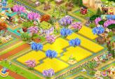 VIP ACC, Level 199 barrn 10,700 silo 5,400 - Town Lv27 - has 23 animals - Hayday lettering, Ferris wheel, 2,300 trail ditches, 21 purple cypress
