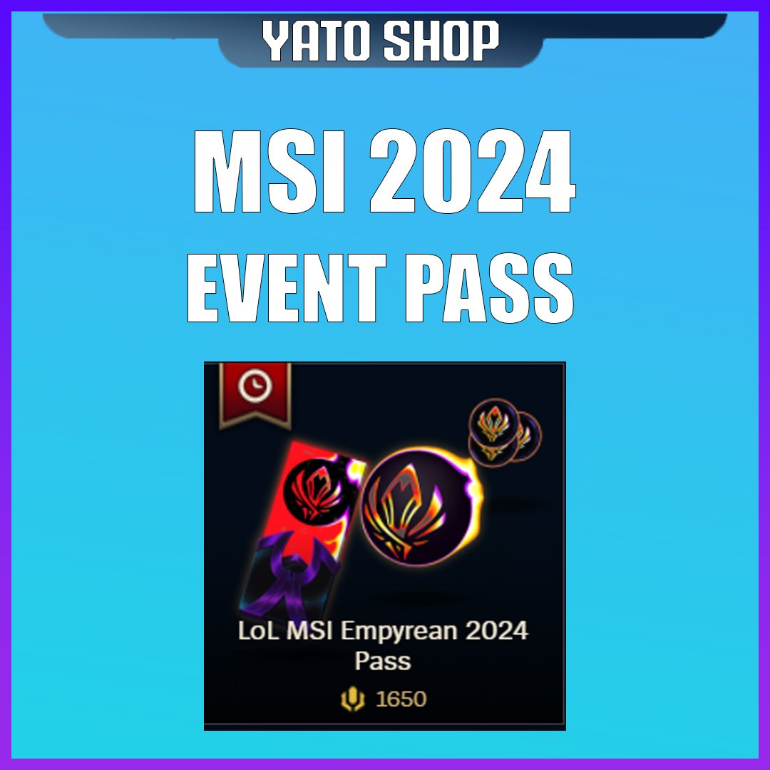 [DISCOUNT] LOL MSI 2024 EVENT PASS 1650 RP II AS A GIFT II CHECK THE DISCRIPTION FOR MORE INFO