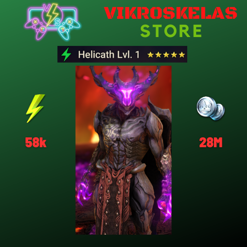 Starter acc with Helicath : 58k energy / 28 mln coins / Arix, Ninja + 12 Login Legendaries