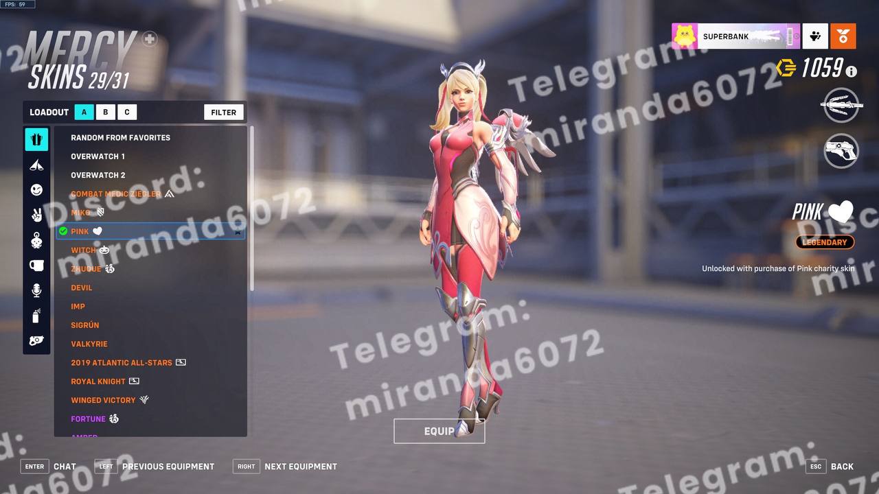 PINK MERCY (sprays and icons) / BLIZZCON 2017and 2023 / NOIRE WIDOW / LA Valiant 2018 , All-Stars , Royal | master / Battlepass 1 / grand |Genj