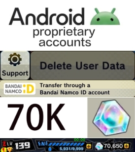 [Android uniquement] lv139 + 70 000 cristaux (bnid)