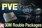 [PVE] 30 Million Roubles | Need lv15 | + Random Weapon Armor Bundles Pack