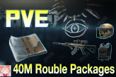 [PVE] 40 Million Roubles | Need lv15 | + Random Weapon Armor Bundles Pack