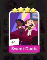 Sweet Duets Monopoly Go 4 Star Sticker (INSTANT SEND)