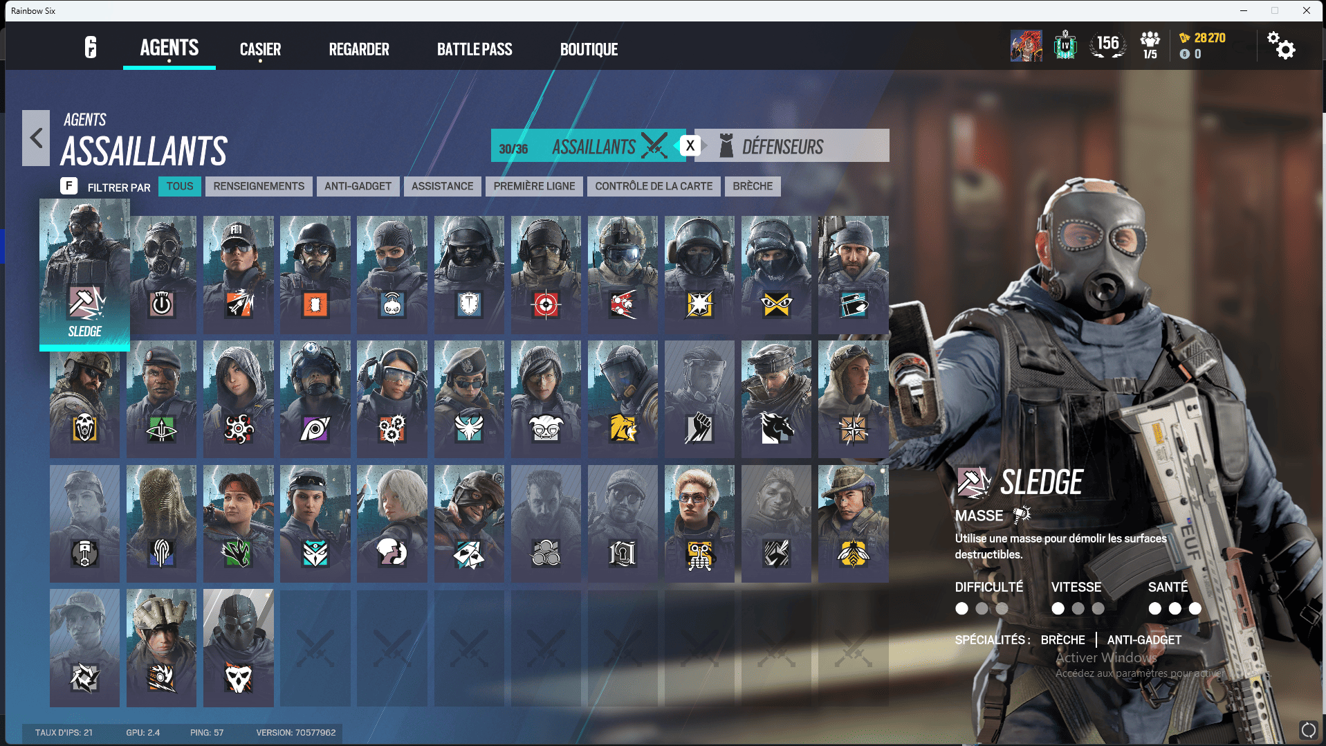 [Uplay] Level 156 -1x Diamond 4-KD 1.25 -6 Black Ice x1 -63 ops -28000 Renown - -358 Items (FULL ACCESS) (RANKED)