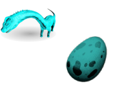 ASA PVE X5 BRONTOSAURUS EGGS BIRTH LEVEL373 HP23473.9 STAM1824 WEIGHT4544 DAMAGE513.9% DELIVER TO BASE