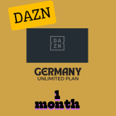 DAZN GERMANY UNLIMOITED PLAN 1 MONTH  ACCOUNT