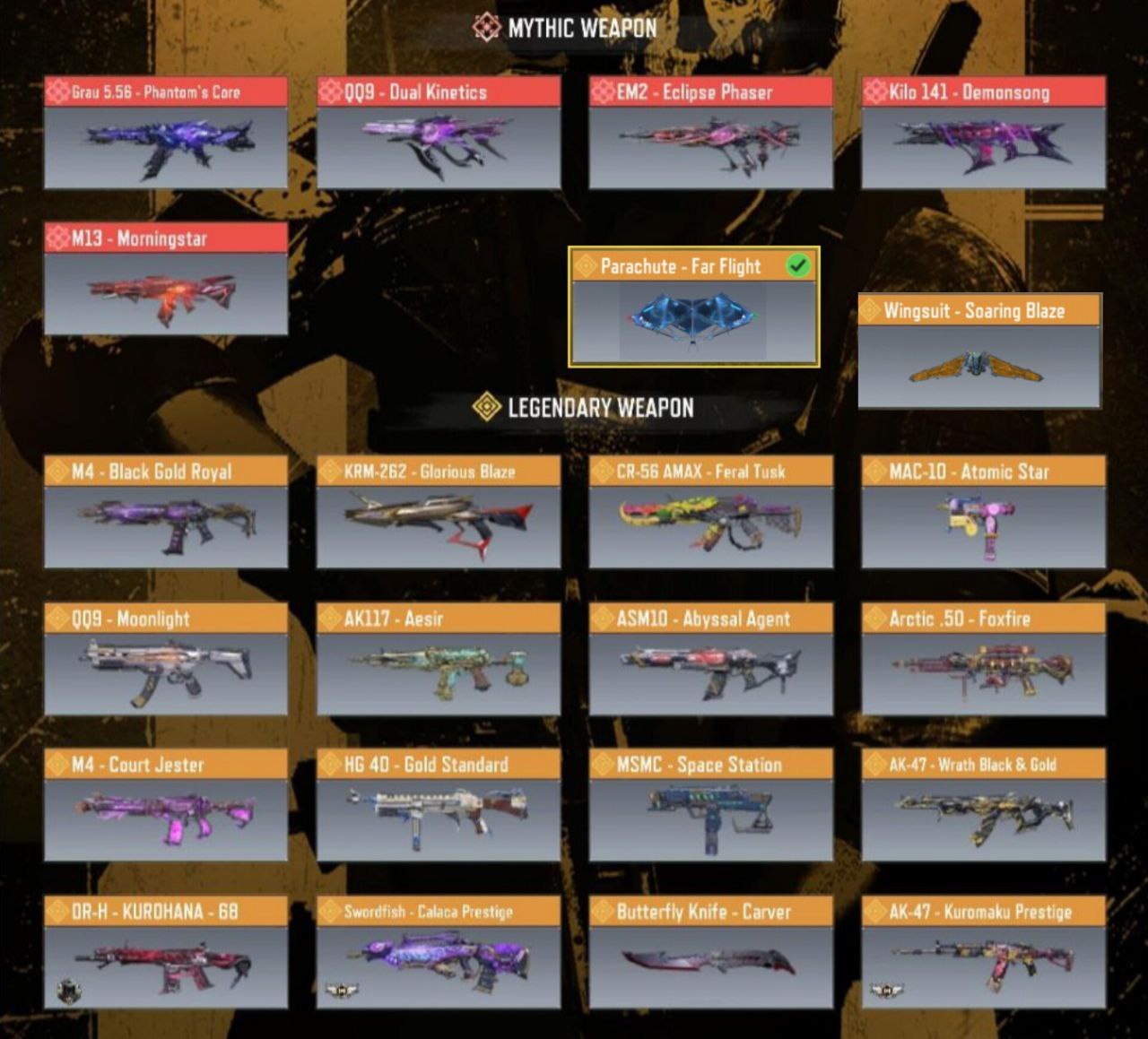 call of duty [5 matic weapons][20 legendary][with rare skins and...][more than 10 crit skins and bundles][fully guaranteed][check the account]