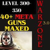|Warzone 3.0|| Level 300-350| |41 Meta Guns Maxed| 1xBinary Event Camo| Prestige 6| Steam Activision|