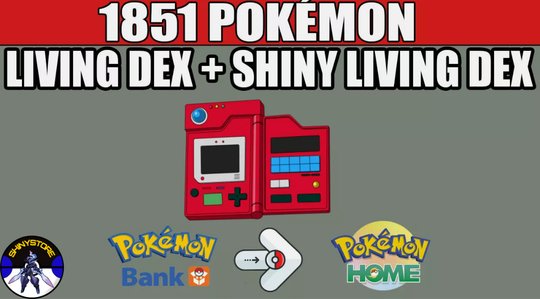 Shiny Living  Dex Gen 1-7