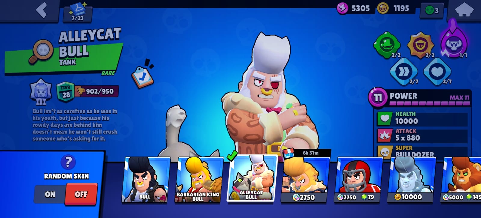 #crafty [Code 4489] Level 51 / 19 Cards lvl 14 + 7 Skins Tower / Very Cheap 