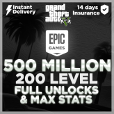 [EpicGames] GTA Account online | 500 MILIONI DI CONTANTI $ | 200 LVL | Abbigliamento modded | TUTTI GLI SCARICI | MAX STATS | CONSEGNA INSTANTA