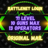 (Warzone 3.0) 71 Level | 10 Guns Max | 13 Operators | Battlenet | Activision | Full Access | Instant Delivery