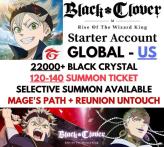 [Global-US] 22000+ Black Crystal + 120-140 Bond Summon Ticket + Selective Summon Available