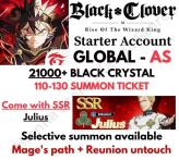 [AS-Global] Julius + 21000+ Black Crystal + 120-140 Bond Summon Ticket + Selective Summon Available