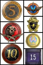 CS2 Prime 112 hours+6 rare medals ($600 steam pass medal Operation Vanguard Challenge Coin)+15Years of Service