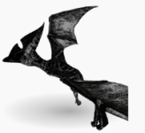 ASA PVE IMPRINTING100% SOLID BLACK FULL GROWN PTERANODON  HP2585.6 STAM592.5 WEIGHT290.9 DAMAGE518.7 SADDLE INCLUDING DELIVER TO BASE