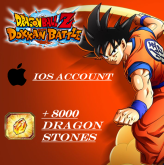 Account Dokkan Battle 8K Dragon Stones / Global / IOS / 