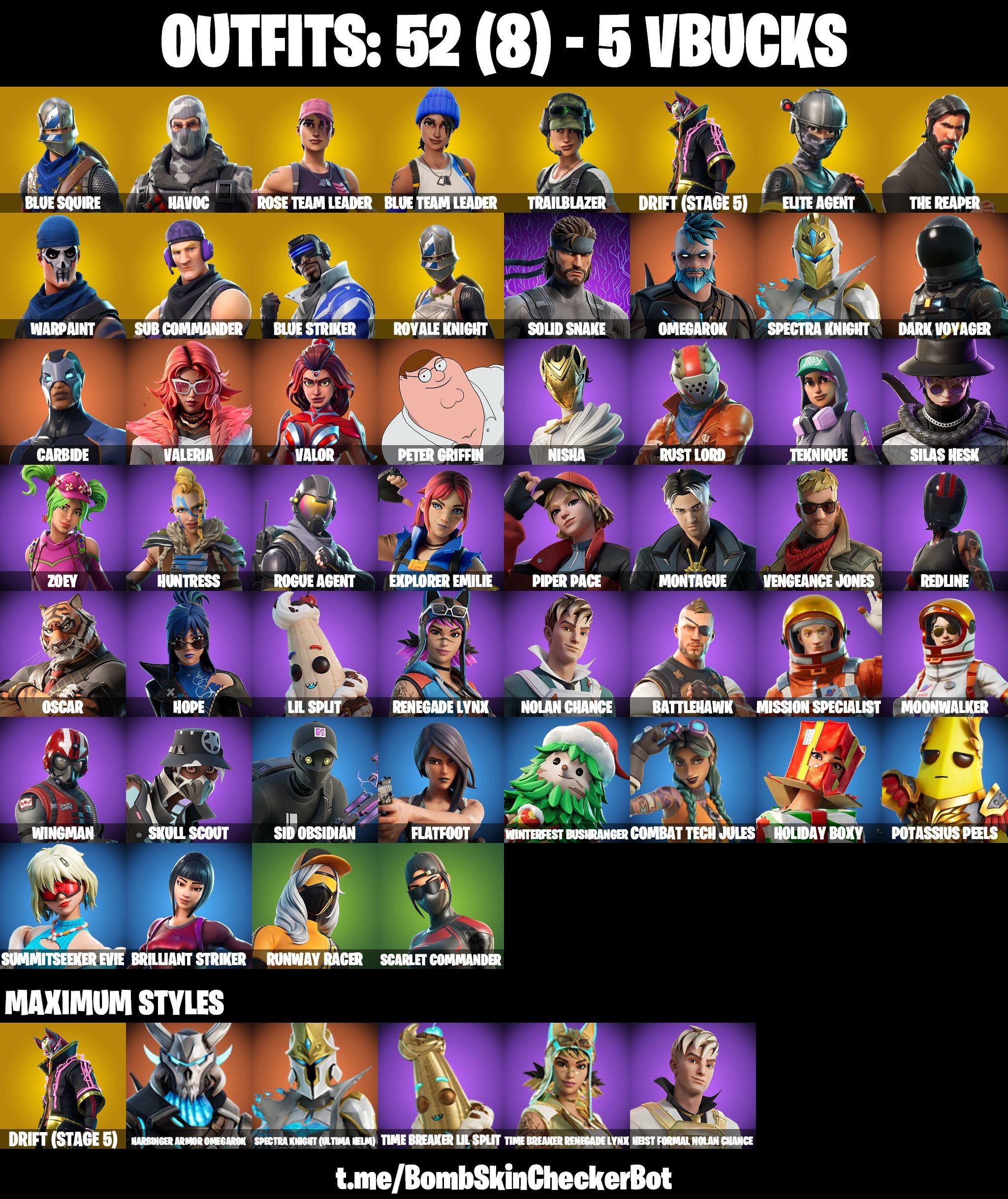 [PC/NINTENDO] 52 Skins | Royale Knight , Blue Squire , The Reaper , OG ...