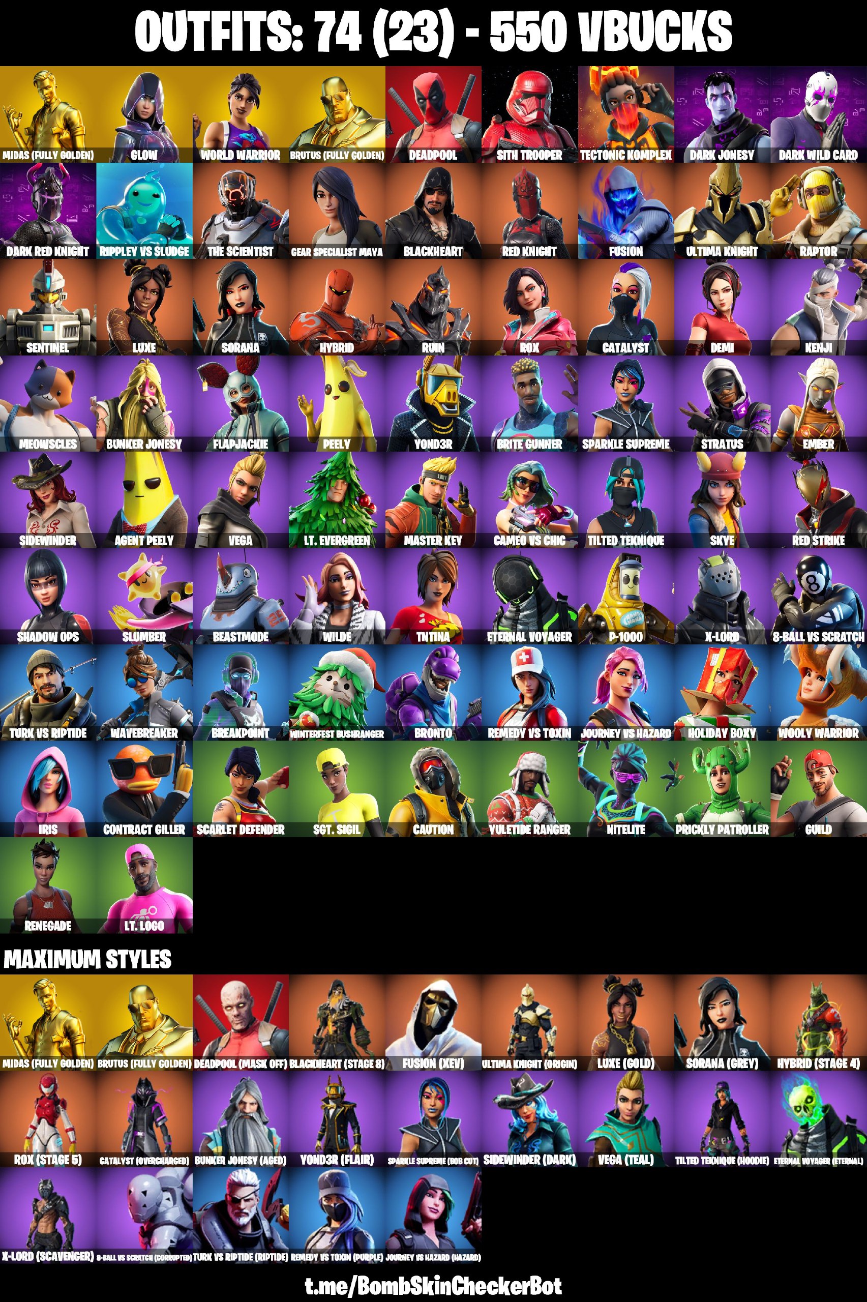 [PC/NINTENDO] 74 Skins | Glow , World Warrior , Midas (Fully Golden ...