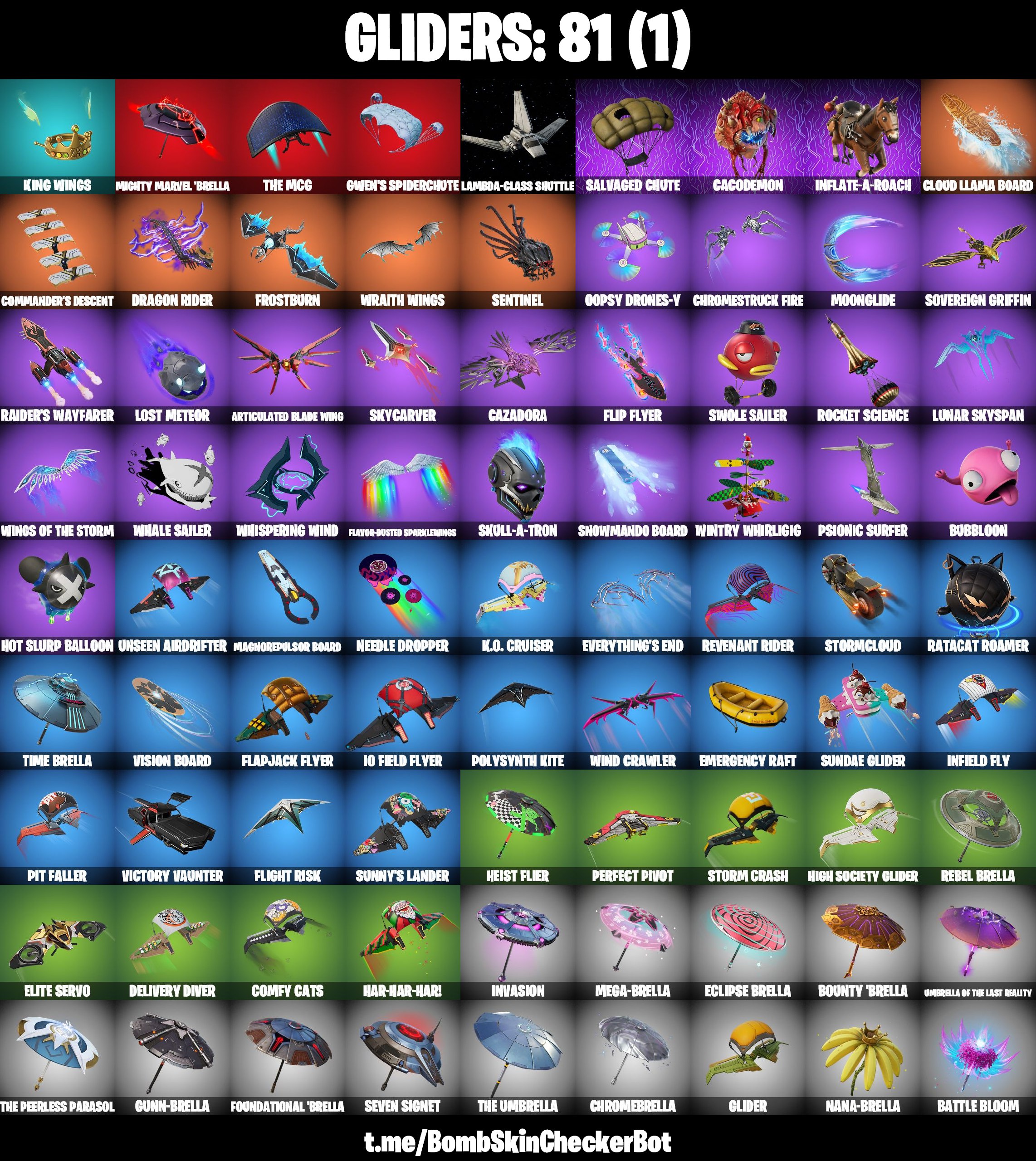 [PC/PSN/XBOX/NINTENDO] 71 Skins | Wildcat , Spidergwen (Stacy) , Surf ...