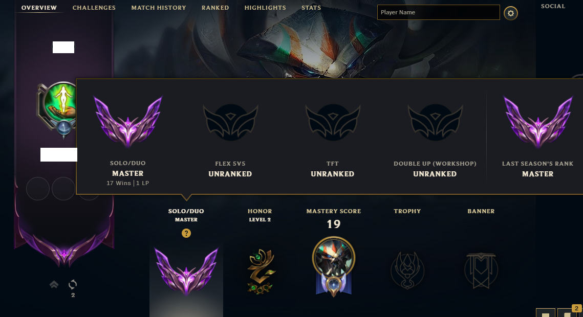 EUW S14 SPLIT 2, MASTER I - 1 LP (17W / 8L WR 68%), HANDLEVELED TOP & JUNGLE MAIN ACCOUNT, BE : 23.700, RECOVERY INFORMATIONS, HIGH MMR