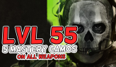 5+ Mastery Camos - Lvl 55 - Ready for Rank - Number Verified - MW3 Not Purchased - 
