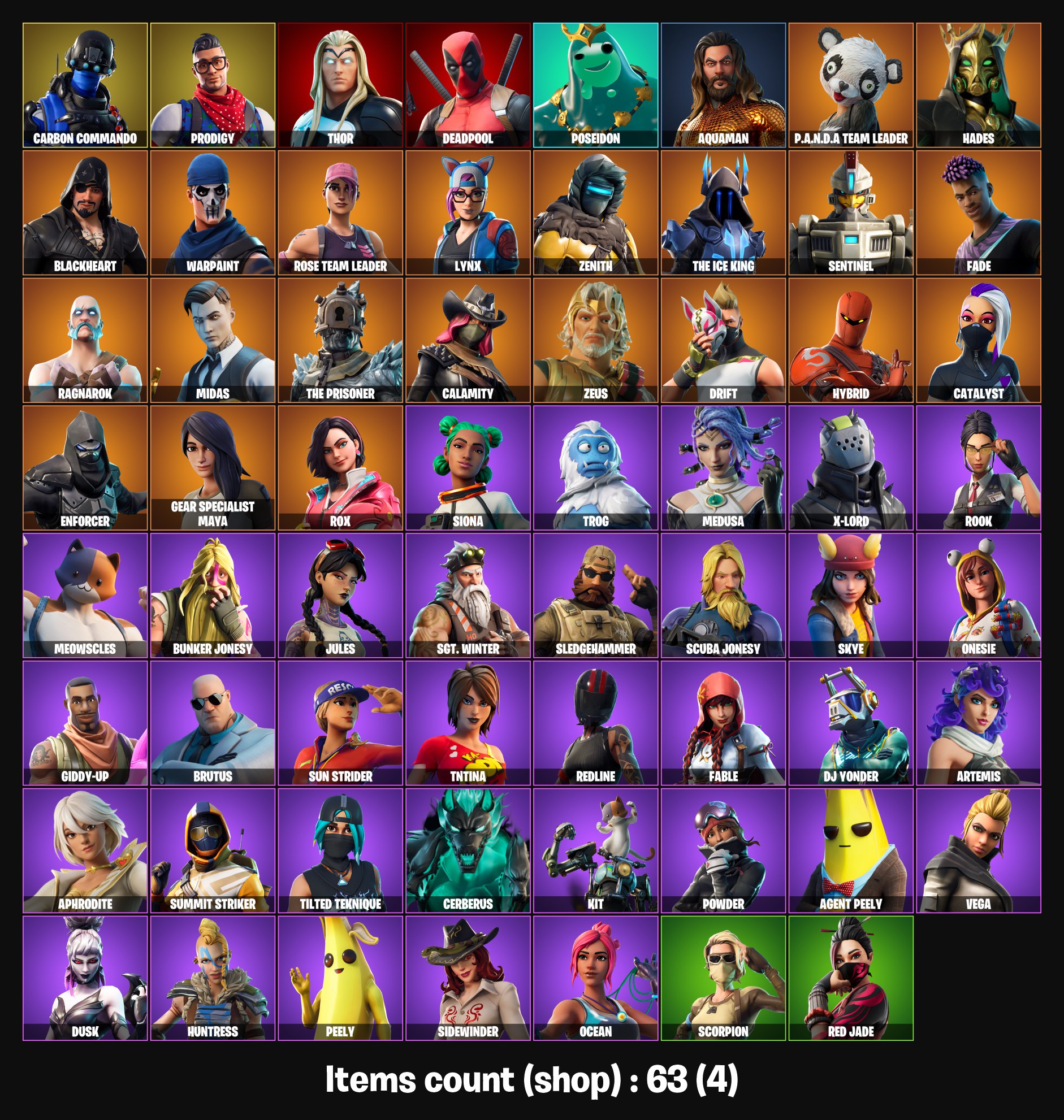 63 SKINS l EMAIL ACCESS l OG DRIFT l OG STW l P.A.N.D.A TEAM LEADER l ...