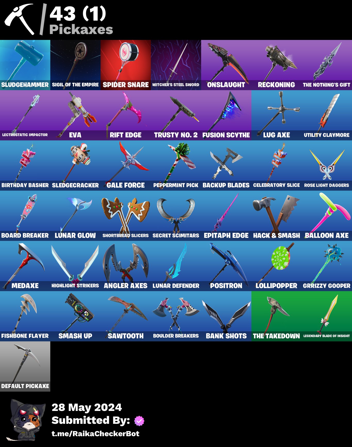 [PC/XBOX] 50 skins  /The Reaper / Elite Agent / Fusion / Calamity | Valor | Dark Voyager | The Visitor | Gear Specialist Maya | Omega | AX170