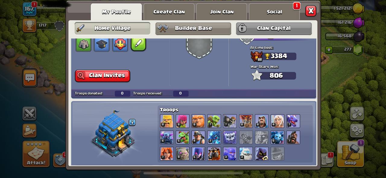 Clash of Clans Account Supercell ID FORSALE__level 167_ TH12 #CC103