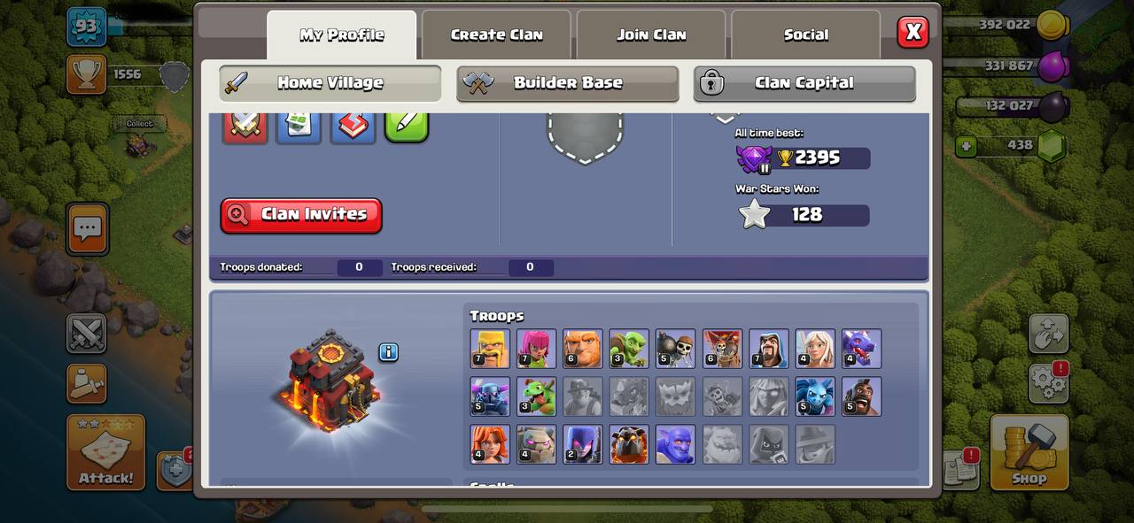 Clash of Clans Account Supercell ID FORSALE__level 93_ TH10 #CC111
