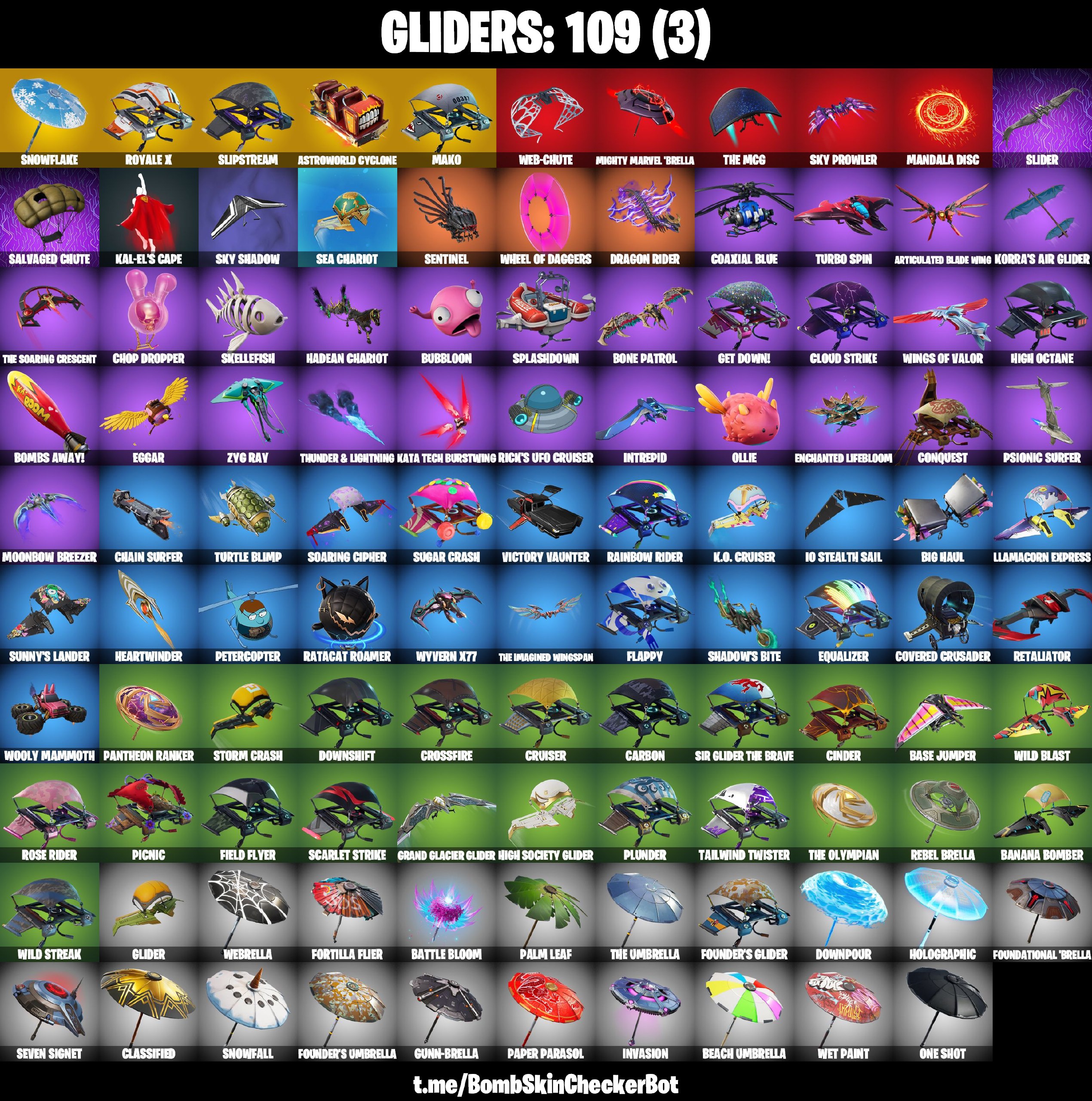 164 SKINS, BLACK KNIGHT, IKONIK, TRAVIS SCOTT, GLOW, TAKE THE L, FLOSS ...