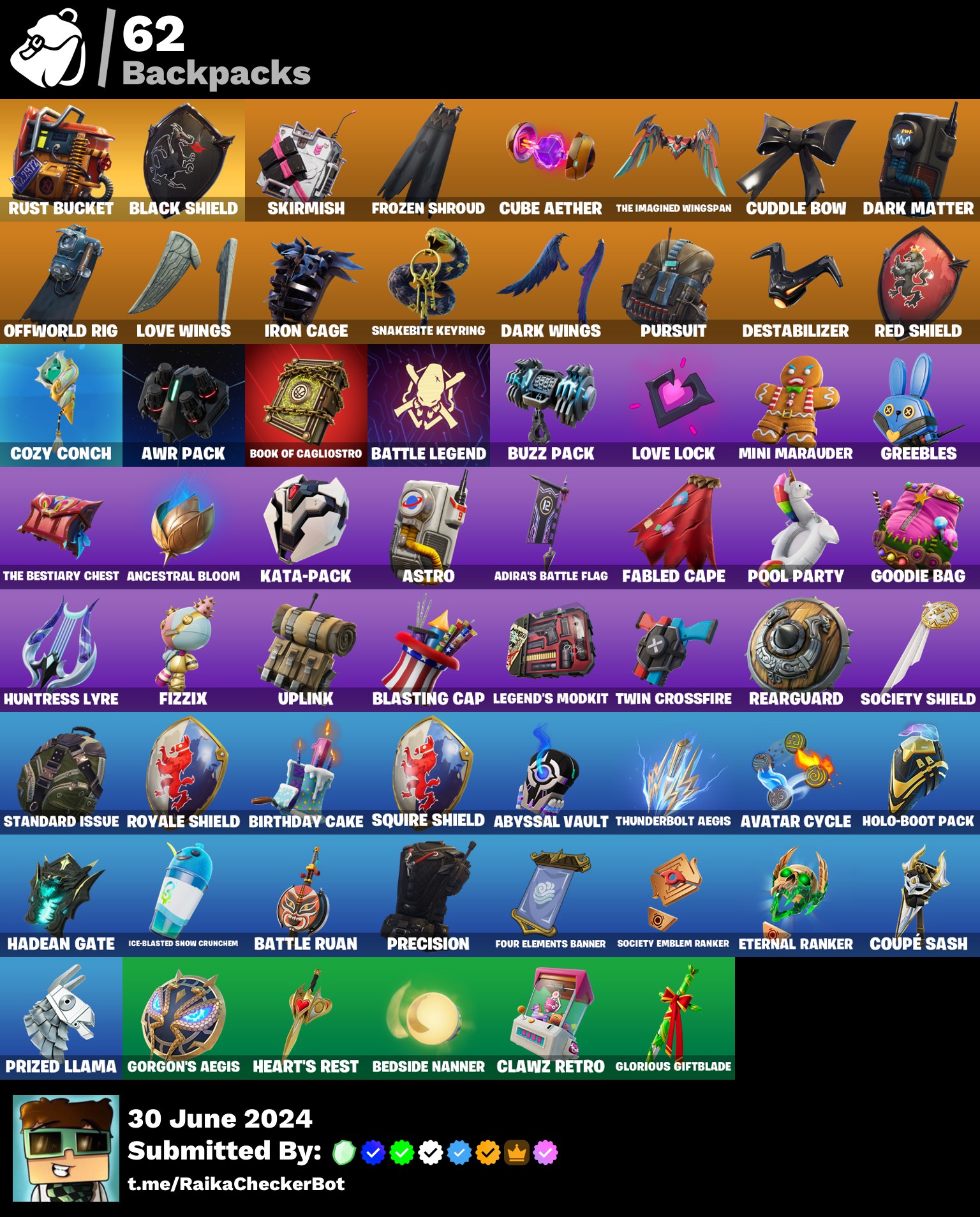 FA [PC] 62 skins | BLACK KNIGHT, FLOSS , The Reaper , Blue Squire , Royale Knight , Sparkle Specialist 