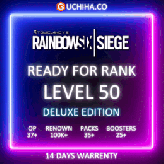 Level 50 Deluxe Edition Uplay (91ｋRenown) (35 pack) (39 Operators) (27 Boosters) 1 Universal Skin Hand Leveled Ranked Ready