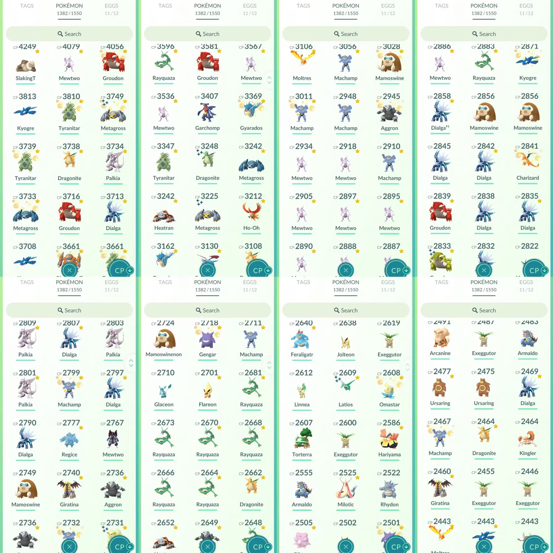 lvl40,have 100IV Legendary Groudon Palkia,have 202 Legendary,47 Shiny,many nice pokemons,very nice pokemons N8256